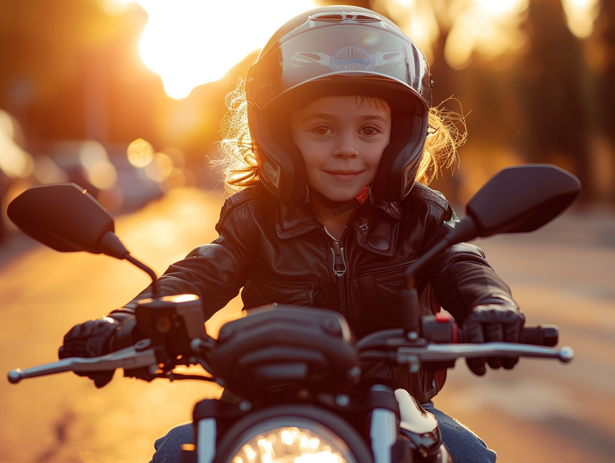 enfant moto