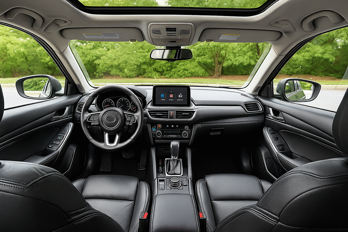 intérieur d'une voiture